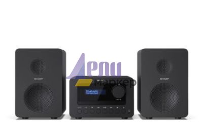 Аудио система Sharp Audio Systems XL-B514(BK), HI-FI MICRO SYSTEM, 40W (peak), FM radio with RDS,  Bluetooth v5.0, CD player, USB MP3 playback, 3.5mm Headphone jack / line-out, wooden speaker, Black