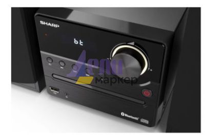 Аудио система Sharp Audio Systems XL-B512(BK), HI-FI MICRO SYSTEM, 45W total max power output, FM PLL tuner, Bluetooth v5.0, CD player, USB, 3.5mm Aux-in / line-in, wooden speaker, Black