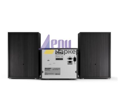 Аудио система Sharp Audio Systems XL-B512(BK), HI-FI MICRO SYSTEM, 45W total max power output, FM PLL tuner, Bluetooth v5.0, CD player, USB, 3.5mm Aux-in / line-in, wooden speaker, Black