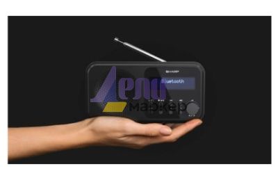 Радио Sharp Radios DR-P420(BK), PORTABLE DIGITAL RADIO, Bluetooth 5.0, 20 DAB+/DAB/FM, Auto time/date, LCD Display, Dual alarm,Micro USB x1 (power supply),3.5mm Headphone jack / line-out, Black