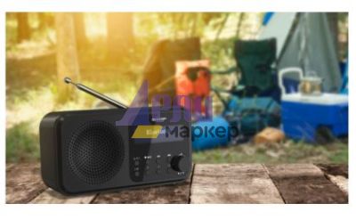 Радио Sharp Radios DR-P420(BK), PORTABLE DIGITAL RADIO, Bluetooth 5.0, 20 DAB+/DAB/FM, Auto time/date, LCD Display, Dual alarm,Micro USB x1 (power supply),3.5mm Headphone jack / line-out, Black