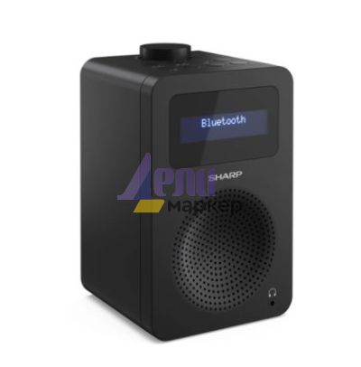 Радио Sharp Radios DR-430(BK), DIGITAL RADIO, Bluetooth 5.0, 5W, 20 DAB+/DAB/FM, Auto time/date, LCD Display, Dual alarm, 3.5mm Headphone jack / line-out, Black