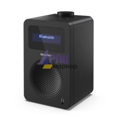 Радио Sharp Radios DR-430(BK), DIGITAL RADIO, Bluetooth 5.0, 5W, 20 DAB+/DAB/FM, Auto time/date, LCD Display, Dual alarm, 3.5mm Headphone jack / line-out, Black
