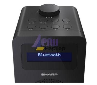 Радио Sharp Radios DR-430(BK), DIGITAL RADIO, Bluetooth 5.0, 5W, 20 DAB+/DAB/FM, Auto time/date, LCD Display, Dual alarm, 3.5mm Headphone jack / line-out, Black