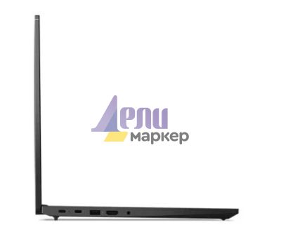 Лаптоп Lenovo ThinkPad E16 G2 Intel Core Ultra 7 155H (up to 4.8GHz, 24MB), 16GB DDR5-5600, 1TB SSD, 16" WUXGA (1920x1200) IPS AG, Intel Arc Graphics, FHD&IR Cam, Backlit KB, Black, WLAN, BT, 3cell, FPR, DOS, 3Y Onsite