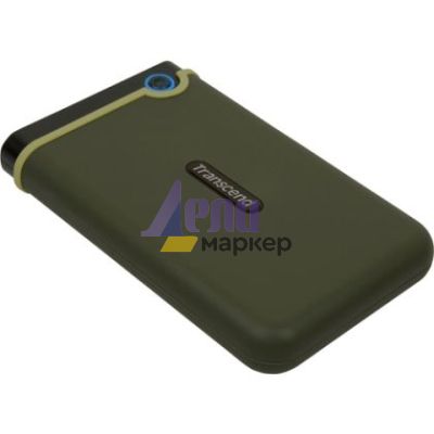 Твърд диск Transcend 2TB, 2.5" Portable HDD, StoreJet M3, Military Green, Slim