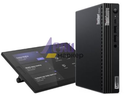 Конферентни решения Lenovo ThinkSmart Tiny Kit+VESA Mount Intel Core i3-13100T (up to 4.2GHz, 12MB), 2x 8GB DDR4-3200, 256GB SSD, Intel UHD Graphics, WLAN, BT, ThinkSmart Controller, Win11 IoT Enterprise for Collaboration, 1Y Premier Support