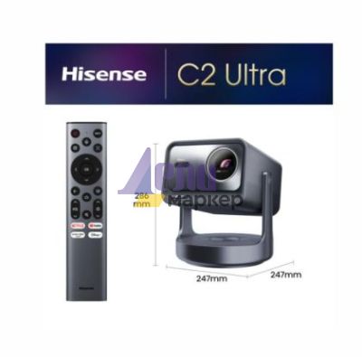 Мултимедиен проектор Hisense C2 Ultra Smart mini  Laser Projector, 4K Ultra HD 3840x2160, 2000:1, 3000 lum, 60 Hz, Optical Zoom& Digital Zoom,Dolby Vision, IMAX enhanced,Dolby Vision, HDR10+, HDR10, HLG, 2*10W+20W Subwoofer,Designed for XBOX