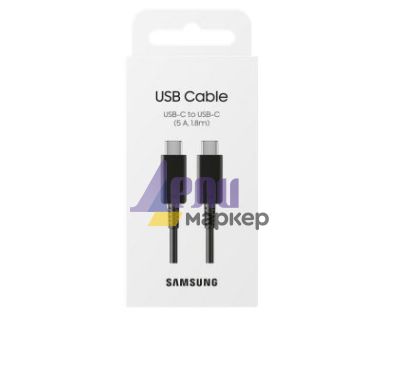 Кабел Samsung Cable  USB-C to USB-C 1.8m (5A) Black