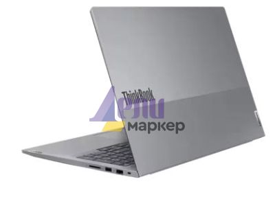 Лаптоп Lenovo ThinkBook 16 G7 AMD Ryzen 5 7535HS (up to 4.55GHz, 16MB),16GB DDR5-4800, 512GB SSD, 16" WUXGA (1920x1200) IPS AG, Integrated AMD Graphics, FHD&IR Cam, Backlit KB, 3 cell, WLAN, BT, FPR, DOS, 3Y Onsite