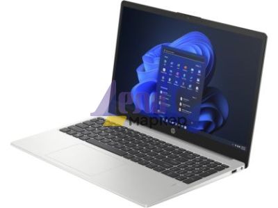 Лаптоп HP 250 G10 Turbo silver, Core i5-1335U(up to 4.6Ghz/12MB/10C), 15.6" FHD AG + WebCam, 8GB 3200Mhz 1DIMM, 512GB PCI SSD, Wi-Fi 6 +BT 5.3, 3C Long Life Batt, Free Dos
