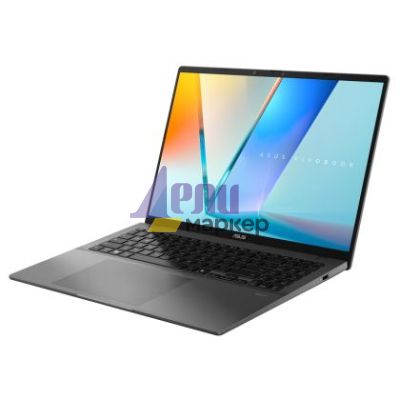 Лаптоп Asus Vivobook S S3607VA-RP031,Intel i7-13620H  2.4 GHz (24MB Cache, up to 4.9 GHz),, 16.00" OLED WUXGA(WU) 1920X1200 16:10,LPDDR5  16GB  (8 on BD),1TB SSD G4,Backlit Chiclet  with Num-key, No OS, GRAY+Backpack