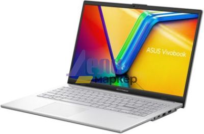 Лаптоп Asus Vivobook Go E1504FA-BQ2424W, AMD, Ryzen R5-7520U 2.8GHz (6MB Cache, up to 4.3GHz, 4 cores, 8 Threads),15.6" FHD (1920x1080),16GB (on bd) LPDDR5 , 1TB SSD G3,  AMD Radeon Graphics,Backlit ,Chiclet Keyboard, Windows 11 Home, Cool  Silver