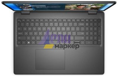 Лаптоп Dell 16 DC16250, Intel Core 5 120U (10 cores, up to 5.0 GHz), 16.0" FHD+(1920x1200) AG, 300nits, 16GB, 2x8GB, DDR5, 5200 MT/s, 1TB M.2 PCIe, Intel Graphics, Cam, FPR, Wi-Fi 6, Backlit Kb, Ubuntu, Carbon Black, 3Y PS