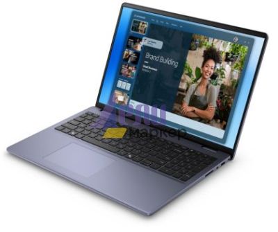 Лаптоп Dell 16 DC16251, Intel Core 7 150U (10 cores, up to 5.4 GHz), 16.0" FHD+(1920x1200) AG 300nits, 16GB, 2x8GB, DDR5, 5200 MT/s, 512GB M.2 PCIe, Intel Graphics, Cam, FPR, Wi-Fi 6E, Backlit Kb, Ubuntu, Midnight Blue,Aluminium, 3Y PS