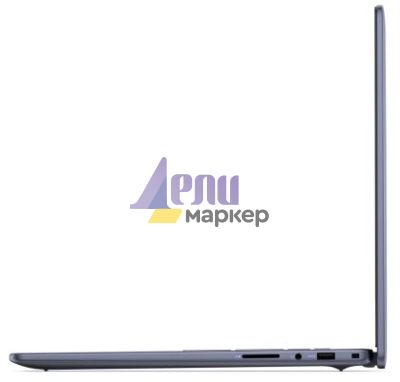 Лаптоп Dell 16 DC16251, Intel Core 7 150U (10 cores, up to 5.4 GHz), 16.0" FHD+(1920x1200) AG 300nits, 32GB, 2x16GB, DDR5, 5200MT/s, 1TB M.2 PCIe, Intel Graphics, Cam, FPR, Wi-Fi 6E, Backlit Kb, Ubuntu, Midnight Blue, Aluminium,3Y PS