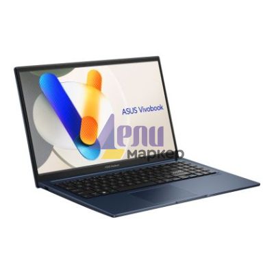 Лаптоп Asus Vivobook X1504VA-BQ2947, Intel 5 120U 1.4 GHz (12MB Cache, up to 5.0 GHz, 10 cores, 12 Threads), 15.6" FHD,(1920x1080),16GB DDR4, SSD 512GB,Backlit Chiclet Keyboard, No OS, Quiet Blue