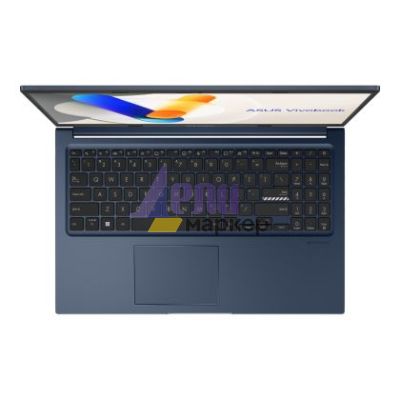 Лаптоп Asus Vivobook X1504VA-BQ2947, Intel 5 120U 1.4 GHz (12MB Cache, up to 5.0 GHz, 10 cores, 12 Threads), 15.6" FHD,(1920x1080),16GB DDR4, SSD 512GB,Backlit Chiclet Keyboard, No OS, Quiet Blue