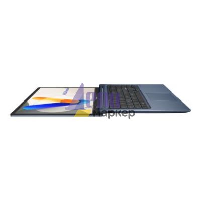 Лаптоп Asus Vivobook X1504VA-BQ2947, Intel 5 120U 1.4 GHz (12MB Cache, up to 5.0 GHz, 10 cores, 12 Threads), 15.6" FHD,(1920x1080),16GB DDR4, SSD 512GB,Backlit Chiclet Keyboard, No OS, Quiet Blue