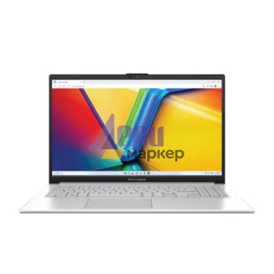 Лаптоп Asus Vivobook Go E1504FA-BQ2424W, AMD, Ryzen R5-7520U 2.8GHz (6MB Cache, up to 4.3GHz, 4 cores, 8 Threads),15.6" FHD (1920x1080),16GB (on bd) LPDDR5 , 1TB SSD G3,  AMD Radeon Graphics,Backlit ,Chiclet Keyboard, Windows 11 Home, Cool  Silver