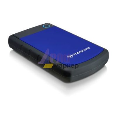 Твърд диск Transcend 4TB, 2.5" Portable HDD, StoreJet H3, Blue, Anti-shock