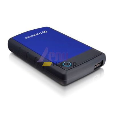 Твърд диск Transcend 4TB, 2.5" Portable HDD, StoreJet H3, Blue, Anti-shock