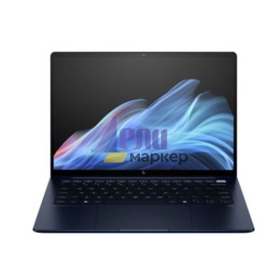 Лаптоп HP EliteBook Ultra G1i AI 14" Atmospheric Blue, Ultra 7-258V(up to 4.8GH/12MB/8C), 14" 2.8K BV OLED 120Hz, 400nits, 32GB On-board, 2TB PCIe SSD, WiFi 7 + BT 5.4, Backlit Kbd, 6C Batt, Win 11 Pro, 3Y Offsite