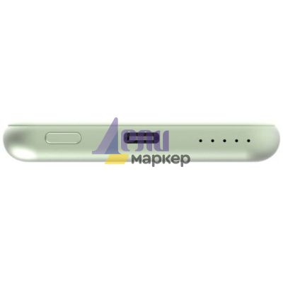 Външна батерия Verbatim MCP-5GN Power Pack 5000 mAh with UBS-C PD 20W / Magnetic Wireless Charging 15W Green