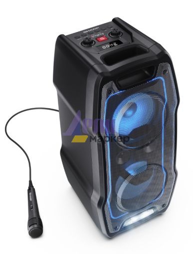 Тонколони Sharp Speakers PS-931, Xparty SING Party  2x6.5" speaker drivers + 2x2" tweeters, max 180 W, 13h play time by built in battery, Splashproof (IPX4), True wireless Stereo, 3.5mm Aux-in and USB MP3 playback with charging, BT 5.3
