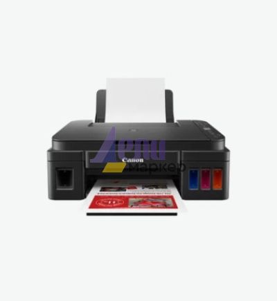 Мастилоструйно многофункционално устройство Canon PIXMA G3410 All-In-One, Black + Canon GI-490 BK