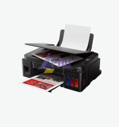 Мастилоструйно многофункционално устройство Canon PIXMA G3410 All-In-One, Black + Canon GI-490 BK