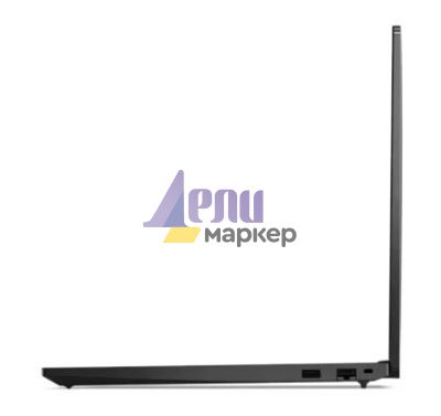 Лаптоп Lenovo ThinkPad E16 G2 Intel Core Ultra 7 155H (up to 4.8GHz, 24MB), 32GB(16+16) DDR5-5600, 1TB SSD, 16" WUXGA (1920x1200) IPS AG, Intel Arc Graphics, FHD&IR Cam, Backlit KB, Black, WLAN, BT, 3cell, FPR, DOS, 3Y Onsite