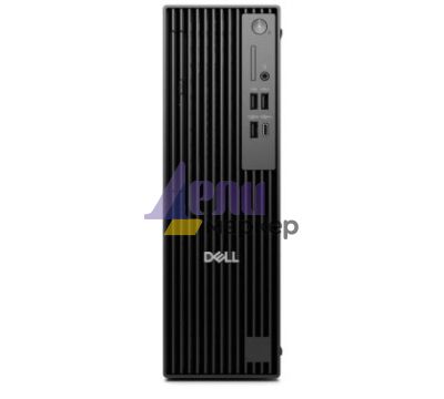 Настолен компютър Dell Pro Slim Plus QBS1250, Intel Core Ultra 7 265 (13 TOPS NPU, 20 cores,up to 5.3GHz), 16GB: 1 x 16GB, DDR5, up to 5600 MT/s, 512GB SSD TLC, Integrated Graphics, Wi-Fi 6E, Bulgarian Keyboard&Mouse, 260W, Ubuntu, 3Y PS