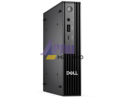 Настолен компютър Dell Pro Micro QCM1250, Intel Core Ultra 5 235 (13 TOPS NPU, 14 cores, up to 5.0GHz), 16 GB: 1 x 16 GB, DDR5, up to 5600 MT/s, 512GB SSD, Integrated Graphics, Wi-Fi 6E, Bulgarian Keyboard&Mouse, 90W, Ubuntu, 3Y PS