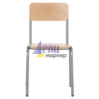 Посетителски стол TASK H - бук-сив