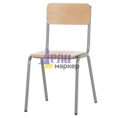 Посетителски стол TASK H - бук-сив