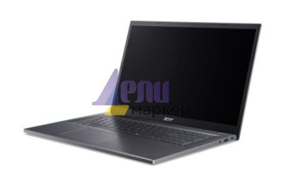 Лаптоп Acer Aspire 17, A17-51M-562E, Intel Core i5 1334U (up to 4.60GHz, 12MB), 17.3" FHD (1920x1080) IPS slim bezel LCD, 16GB DDR5 4600MHz,512GB PCIe NVMe SSD, Intel UMA, FHD Cam,WiFi 6E, BT 5.1, Backlit Kbd, No OS, Steel Gray
