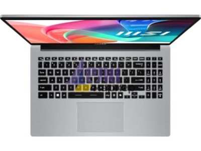 Лаптоп MSI Modern 15 F13MG, i5-1334U (10C/12T, up to 4.60 GHz, 12 MB) , 15.6" FHD (1920x1080), IPS-Level, Iris Xe Graphics, 16GB DDR4 2x8 (3200MHz), 512GB PCIe Gen4x4 SSD, Intel Wi-Fi 6E, BT v5.3, Backlit KBD White, Copilot Key, 3 cell, Platinum Gray, NO