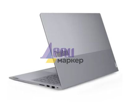Лаптоп Lenovo ThinkBook 16 G8 Intel Core Ultra 5 225U (up to 4.8GHz, 12MB), 16GB DDR5-5600, 512GB SSD, 16" WUXGA (1920x1200) IPS AG, Integrated Graphics, 1080p&IR Cam, Backlit KB, 3 cell, WLAN, BT, FPR, DOS, 3Y CCI