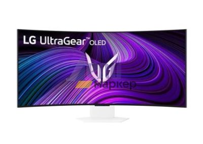 Монитор LG 39GX90SA-W, 39", OLED UltraGear 21:9 Curved Smart, IPS 0.03 ms, WQHD (3440x1440), 240Hz, HDR 10, 1500000:1, 250 cd/m2, DCI-P3 98.5%, USB 3.0, VRR, Free-sync, G-Sync, USB-C, PD 65W, HDMI, DP, PBP, Speakers, LG Switch, Height, Swivel, Tilt, White