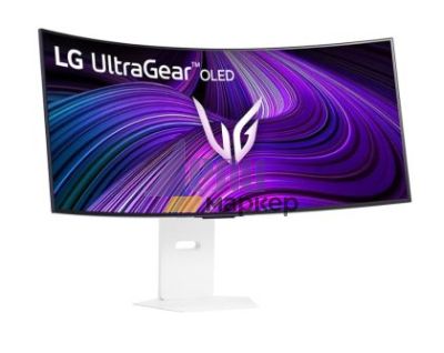 Монитор LG 39GX90SA-W, 39", OLED UltraGear 21:9 Curved Smart, IPS 0.03 ms, WQHD (3440x1440), 240Hz, HDR 10, 1500000:1, 250 cd/m2, DCI-P3 98.5%, USB 3.0, VRR, Free-sync, G-Sync, USB-C, PD 65W, HDMI, DP, PBP, Speakers, LG Switch, Height, Swivel, Tilt, White