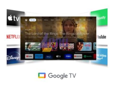 Телевизор Thomson Smart QLED TV 43"; Google TV; 3840 x 2160 (4K UHD), 4000:1, QLED, 60 Hz, DVB-T/T2/C/S/S2, HDR10, Hotel mode, Wi-Fi, Bluetooth, LAN, HDMI 2 (2.0) + 2 (2.1), USB 2 (2.0) + 1 (3.0), Central Swivel Stand, Dark gray