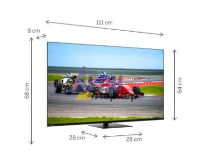 Телевизор Thomson Smart QLED Pro TV 50"; Google TV; 3840 x 2160 (4K UHD), DLED, 144 Hz, DVB-T/T2/C/S/S2, HDR10, Wi-Fi, Bluetooth, LAN, HDMI 4 (2.1), USB 2 (2.0) + 1 (3.0), Central Swivel Stand, Black