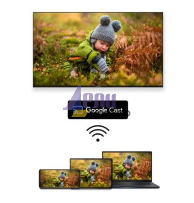 Телевизор Thomson Smart QLED Pro TV 50"; Google TV; 3840 x 2160 (4K UHD), DLED, 144 Hz, DVB-T/T2/C/S/S2, HDR10, Wi-Fi, Bluetooth, LAN, HDMI 4 (2.1), USB 2 (2.0) + 1 (3.0), Central Swivel Stand, Black