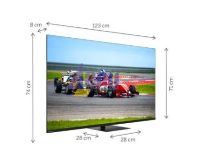 Телевизор Thomson Smart QLED Pro TV 55"; Google TV; 3840 x 2160 (4K UHD), DLED, 144 Hz, DVB-T/T2/C/S/S2, HDR10, Wi-Fi, Bluetooth, LAN, HDMI 4 (2.1), USB 2 (2.0) + 1 (3.0), Central Swivel Stand, Black