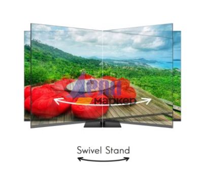 Телевизор Thomson Smart UHD TV 65"; Google TV; 3840 x 2160 (4K UHD), 4000:1, DLED, 60 Hz, DVB-T/T2/C/S/S2, HDR10, Wi-Fi, Bluetooth, LAN, HDMI 2 (2.0) + 2 (2.1), USB 2 (2.0) + 1 (3.0),Central Swivel Stand, Black