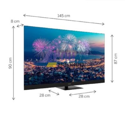 Телевизор Thomson Smart QLED Plus TV 65"; Google TV; 3840 x 2160 (4K UHD), QLED, 4000:1, 60 Hz, DVB-T/T2/C/S/S2, HDR10, Wi-Fi, Bluetooth, LAN, HDMI 2 (2.0) + 2 (2.1), USB 2 (2.0) + 1 (3.0),Built-in Front Speakers, Central Swivel Stand, Black