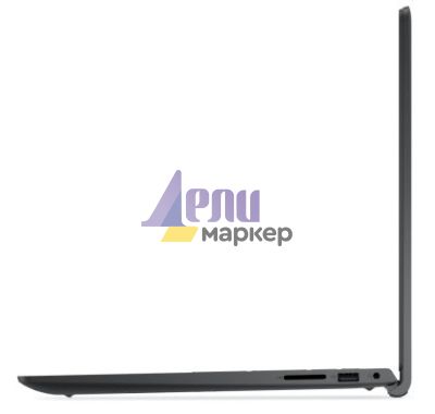 Лаптоп Dell 15 DC15250, Intel Core i5-1334U (10 cores, up to 4.60 GHz), 15.6" FHD (1920x1080) 120Hz WVA AG, 16GB, 16GBx1, DDR4, 2666 MT/s, 512GB M.2 PCIe NVMe, Intel UHD Graphics, HD RGB cam, Wi-Fi 6, Ubuntu, Bulgarian kbd, Carbon Black (Plastic), 3Y PS