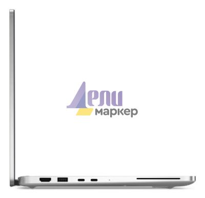 Лаптоп Dell Pro 14 Plus PB14250, Intel Ultra 7 266V vPro (48 TOPS NPU, 8 cores, up to 5.0 GHz), 14, FHD+, 300 nit, 45% NTSC, AG, 16 GB: LPDDR5x, 8533 MT/s (onboard), 512 GB SSD, Integrated Intel graphics, 5MP+IR Cam, Wi-Fi 7, Backlit Kb, Ubuntu, 3Y PS