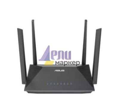 Рутер Asus Wireless Router, RT-AX52, Dual-Band, Dual-Core 1.3GHz CPU, 128MB/256MB, Gigabit, Instant Guard, Traditional QoS, VPN server/client, IPTV, OFDMA, Beamforming, AiMesh